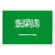 Saudi Arabia flag Greeting Card