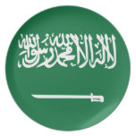 Saudi Arabia Flag Party Plate