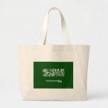 Saudi arabia flag tote bags