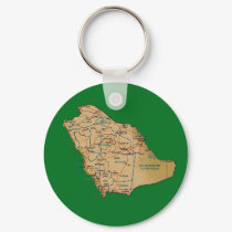 Saudi Arabia Map Keychain