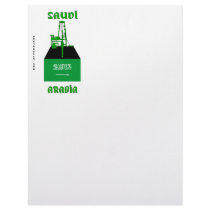Saudi Arabia,Oil Fields,Letterhead,Oil,Rig,Flag