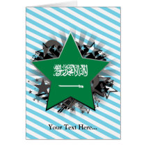 Saudi Arabia Star Greeting Cards