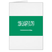 Saudi Arabian Flag Card