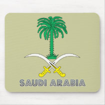 Saudi Emblem mousepads by FlagStore Saudi Emblem mousepads