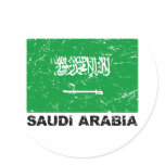 Saudia Arabia Vintage Flag stickers