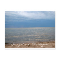 Saugatuck, Michigan Oval Beach Postcard by PresidentKristen22 Saugatuck, Michigan Oval Beach Postcard