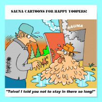 Sauna Cartoon Posters Featuring Toivo & Eino posters