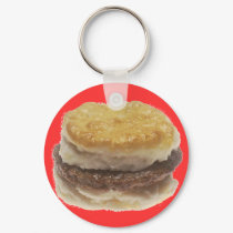 Sausage Biscuit keychains by clarachandler Sausage Biscuit keychains