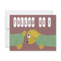 sausage dog follow us invitation by anacletocold sausage dog follow us invitation