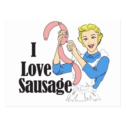 Sausage Postcard Zazzle