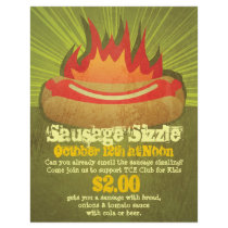 Sausage Sizzle Party Flyer