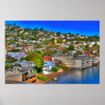 Sausalito Hillside Poster