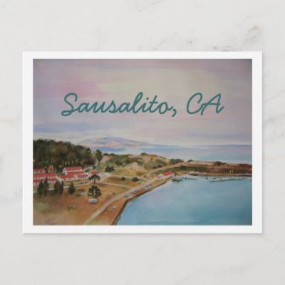 'SAUSALITO' POST CARDS