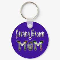 Savana Brown Cat Mom Gifts keychains