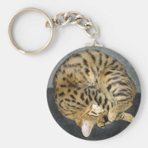 Savannah Cat Keychain