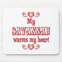 Savannah Cats Warm My Heart mousepads