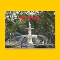 Savannah Fountain Postcard
