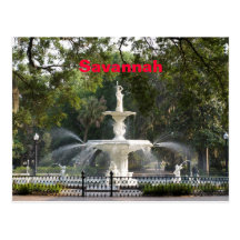 Savannah Fountain Postcard
