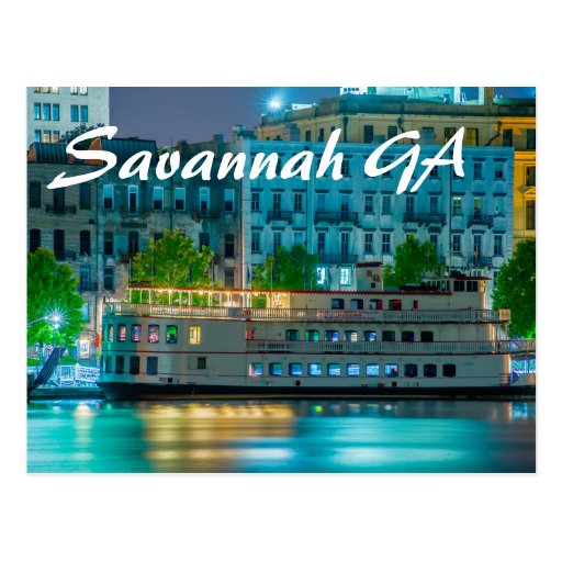 Savannah GA Postcard Zazzle