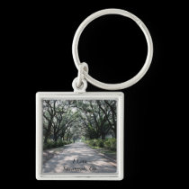 Savannah, Ga Square Keychain keychains