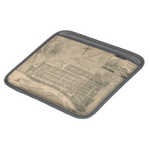 Savannah Georgia Antique Map iPad Sleeve