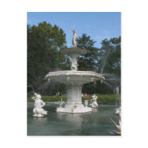 Savannah Georgia Forsyth Fountain Postcards