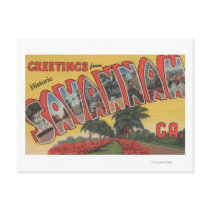 Savannah, Georgia (Historic) - Large Letter Post Card