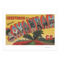 Savannah, Georgia (Historic) - Large Letter postcards