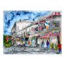 Savannah Georgia River Street cityscape art print Savannah Georgia River Street cityscape art print