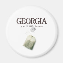 Savannah Georgia Tea Party Fridge Magnets
