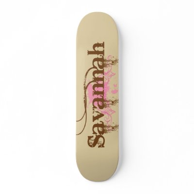 Savannah Personalized Skate Decks by grungeboards