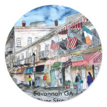 savannah river georgia river street cityscape art stickers