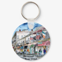 savannah river street georgia ga bars restaurants keychains