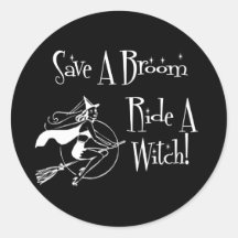 Save A broom... Stickers
