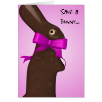 Save A Bunny Easter Card