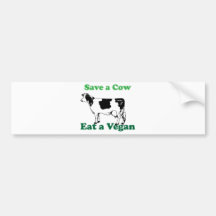 Save a Cow Bumper Stickers