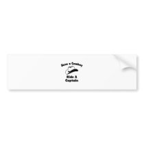 Save a Cowboy .. Ride a Captain Bumper Sticker