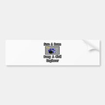 Save a Drum...Bang a Civil Engineer Bumper Stickers