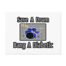 Save a Drum...Bang a Diabetic Post Card