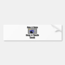 Save a Drum...Bang a Tennis Coach Bumper Sticker