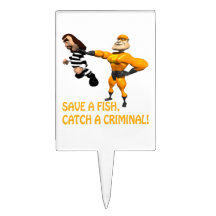 Save A Fish Cake Toppers
