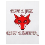 Save a fox - shoot a hunter flyers