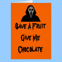 Save A Fruit Halloween Card