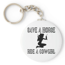 Save a Horse Keychain