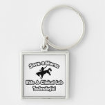 Save a Horse, Ride a Clinical Lab Tech Keychain