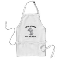 Save a Horse Ride a Cowboy Apron