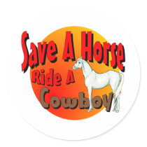 Save A Horse Ride A Cowboy stickers by Ghost_Town Save A Horse Ride A Cowboy stickers