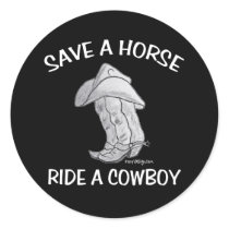 Save a Horse Ride a Cowboy stickers by ironydesign Save a Horse Ride a Cowboy stickers