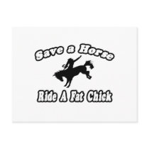 Save a Horse, Ride a Fat Chick Postcards