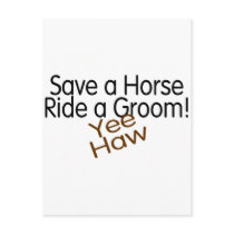 Save A Horse Ride A Groom Postcards
